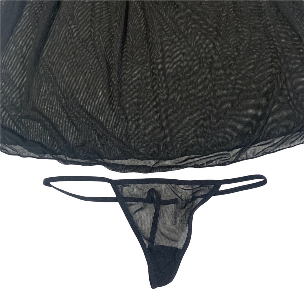 Jessica Simpson New With Tags Sheer Lacy Nighty Thing Set Padded Bra Size Medium - Picture 3 of 13